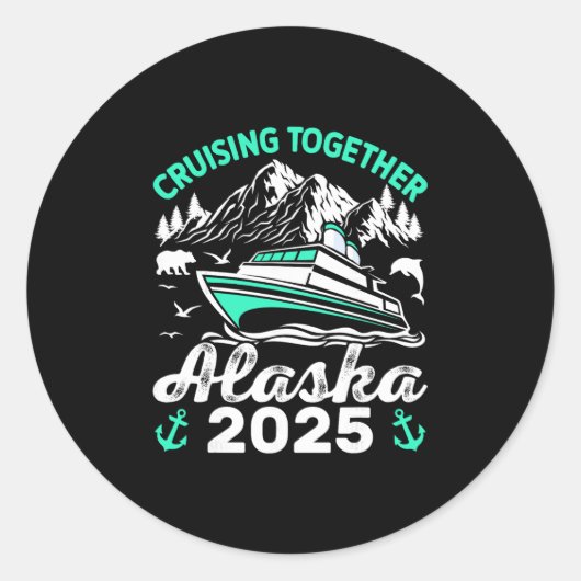 アラスカクルーズ2025 ファミリー アルスカ 2025 ラウンドシール (正面)