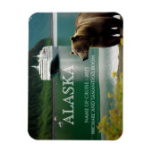 アラスカクルーズ　クルージングベア　パーソナライズド マグネット (縦)