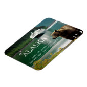 アラスカクルーズ　クルージングベア　パーソナライズド マグネット (左側)