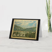 アラスカグリーティングカードヴィンテージ旅行 カード (正面)