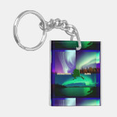 アラスカコラージュの北方灯 キーホルダー (正面左)
