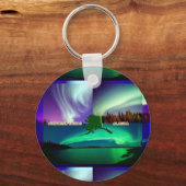 アラスカコラージュの北方灯 キーホルダー (正面)