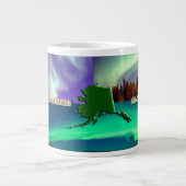 アラスカコラージュの北方灯 ジャンボコーヒーマグカップ (正面)