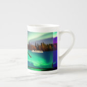 アラスカコラージュの北方灯 ボーンチャイナマグカップ (右)