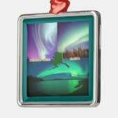 アラスカコラージュの北方灯 メタルオーナメント (左)