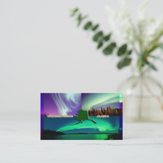 アラスカコラージュの北方灯 名刺 (スタンド正面)