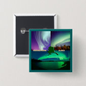 アラスカコラージュの北方灯 缶バッジ (正面&裏面)