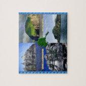 アラスカコラージュの岩風景 ジグソーパズル (縦)