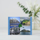 アラスカコラージュの岩風景 ポストカード (スタンド正面)