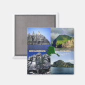 アラスカコラージュの岩風景 マグネット (正面/裏面)