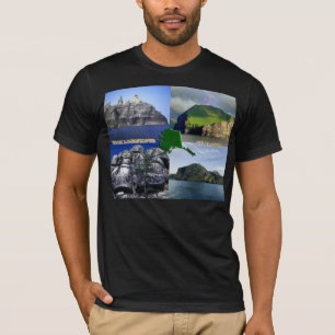アラスカコラージュの岩風景 Tシャツ