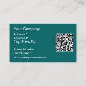 アラスカコラージュのQRコードノーザンライト 名刺 (裏面)