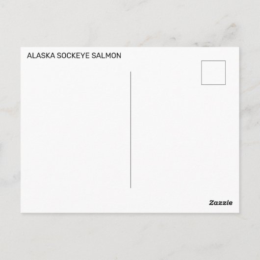 アラスカサケ ポストカード (裏面)