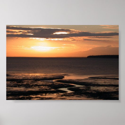 アラスカサンセットアット調理師インレット ポスター (正面)