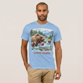 アラスカサーモングリズリー男性Tシャツ Tシャツ (正面フル)