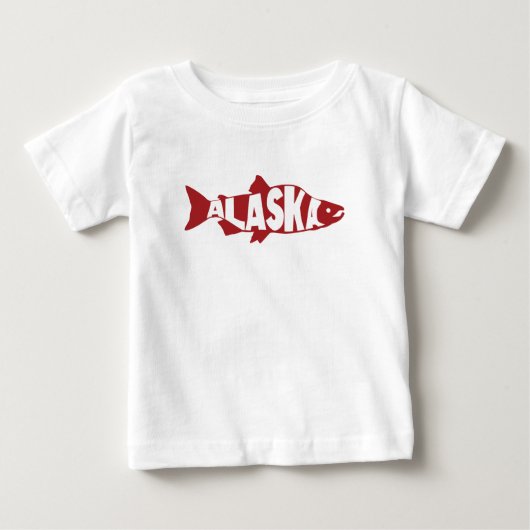 アラスカサーモンベビーTシャツ ベビーTシャツ (正面)