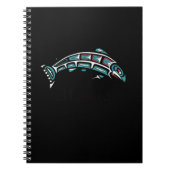 アラスカサーモン魚釣り先住民アメリカン先住民 ノートブック (正面)