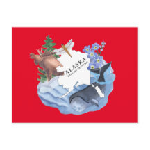 アラスカザラストフロンティア州はがき