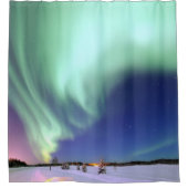 アラスカシャワーカーテンの上のオーロラボレアリス シャワーカーテン (正面)