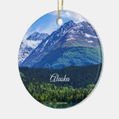 アラスカシーニックバイウェイマウンテンオーナメント セラミックオーナメント (左)