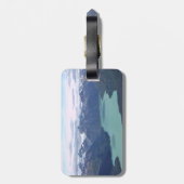 アラスカシーンのレザーストラップ付きラゲッジタグ ラゲッジタグ (裏面縦)