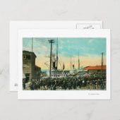 アラスカシーンへのウォーターフロント出発 ポストカード (正面/裏面)