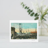 アラスカシーンへのウォーターフロント出発 ポストカード (スタンド正面)