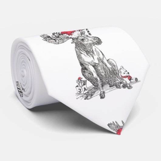 アラスカスお洒落クリスマス野生動物大会 ネクタイ (ロール)