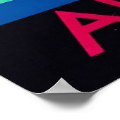 アラスカタク氷河ヴィンテージ旅行ポスター ポスター (角)