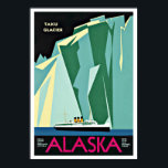 アラスカタク氷河ヴィンテージ旅行 ポスター<br><div class="desc">Alaska Taku Glacier Ship Toursヴィンテージ旅行 – ヴィンテージ旅行ポスター。アラスカへの休暇旅行を促進する古い旅行ポスター広告。</div>