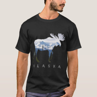 アラスカデイムーススノーマウンテン – アラスカ観光客 Tシャツ