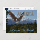 アラスカデナリナショナルパーク山マッキンリーカード ポストカード (正面/裏面)