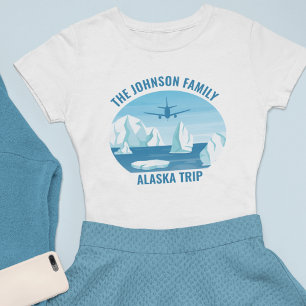 アラスカトリップブルーカスタマイズ氷河女子 トライブレンドTシャツ