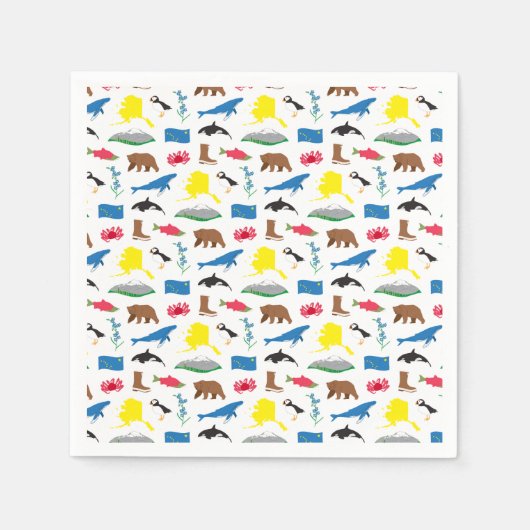 アラスカナプキンス スタンダードカクテルナプキン (正面)