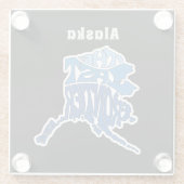 アラスカニックワードアート ガラスコースター (裏面)