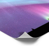 アラスカノーザンライツスカイナイトビューティフル ポスター (角)