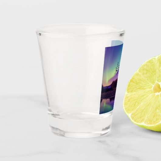 アラスカノーザンライツマウンテンズレイク ショットグラス (左)