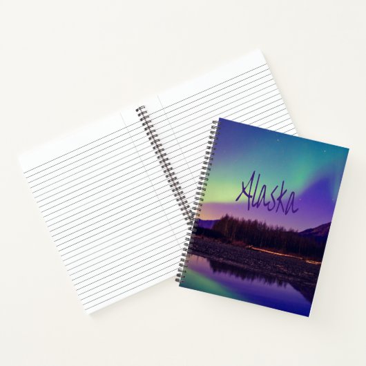 アラスカノーザンライツマウンテンズレイク ノートブック (内部)