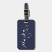 アラスカハートラゲッジタグテンプレート、アラスカ ラゲッジタグ (正面縦)