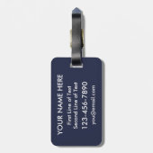 アラスカハートラゲッジタグテンプレート、アラスカ ラゲッジタグ (裏面縦)