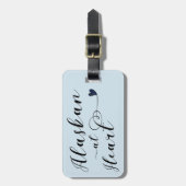 アラスカハートラゲッジタグテンプレート ラゲッジタグ (正面縦)