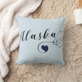 アラスカハート装飾用クッションアラスカ州旗 クッション (ブランケット)
