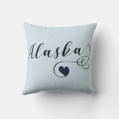 アラスカハート装飾用クッションアラスカ州旗 クッション (裏面)