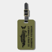 アラスカバット魚釣り退役軍人 ラゲッジタグ (正面縦)
