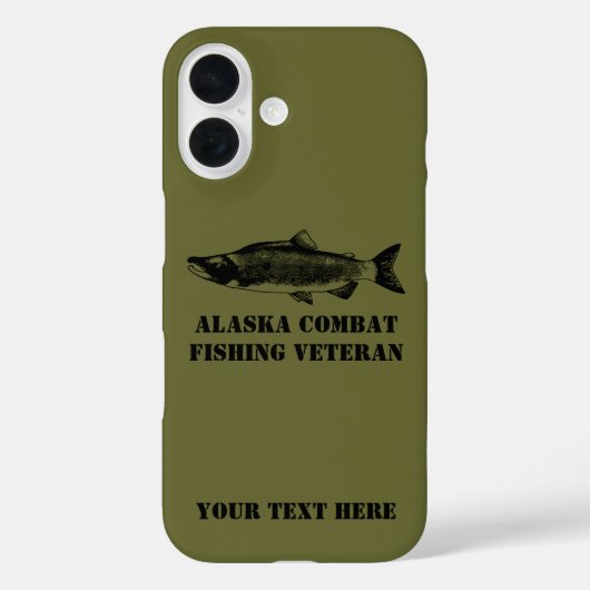 アラスカバット魚釣り退役軍人 Case-Mate iPhoneケース (裏面)