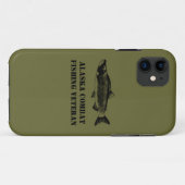 アラスカバット魚釣り退役軍人 Case-Mate iPhoneケース (裏面(横))