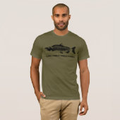 アラスカバット魚釣り退役軍人 Tシャツ (正面フル)