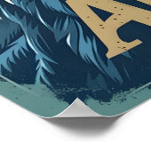 アラスカバルドイーグルポートレート ポスター (角)