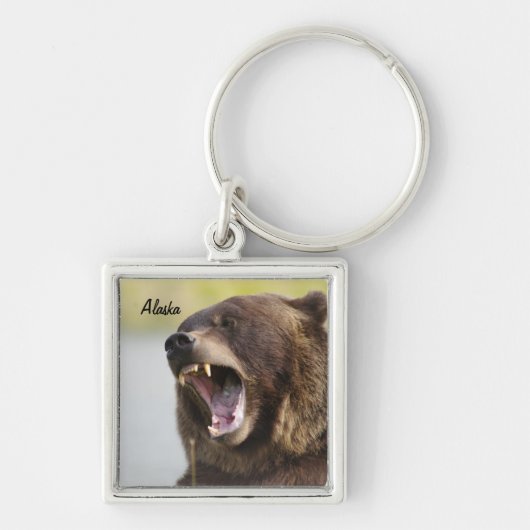 アラスカヒグマKeychain キーホルダー (正面)