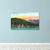 アラスカビューの最初の入港地 キャンバスプリント (インサイチュ (ウッドフロア))